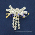 Venda por atacado moda quente moda simples rhinestone broches